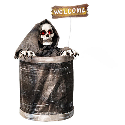 Bouncing Barrel Halloween Decoration