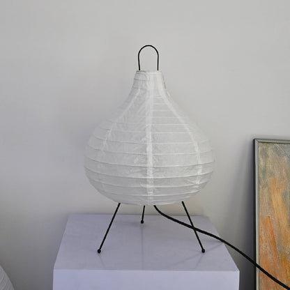 Pendant Shaped Rice Paper Table Lamp