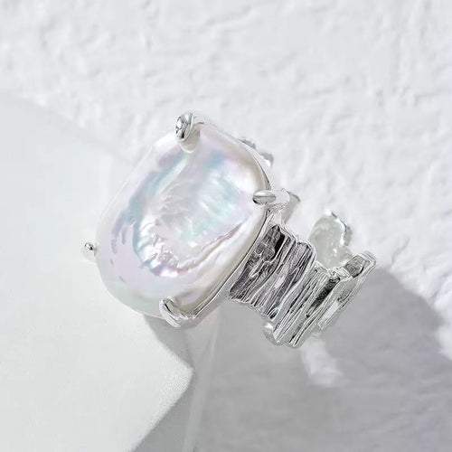 925 Sterling Silver Purifying Pearl Ring