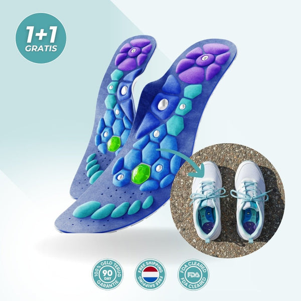 Magnetische Inlegzolen | Verlies Gewicht bij ELKE STAP | 1+1 GRATIS