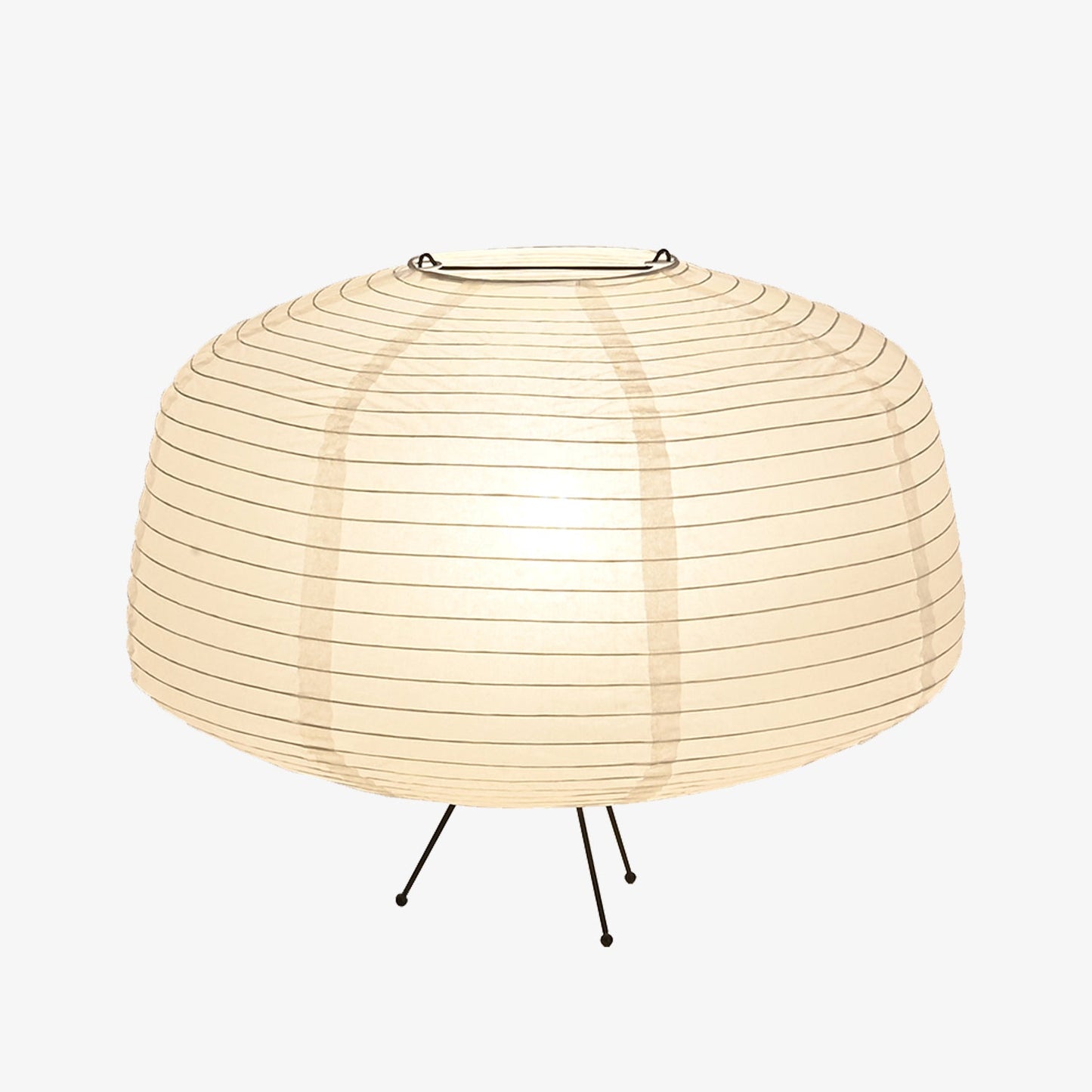 Cylindrical Rice Paper Table Lamp