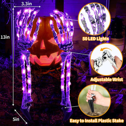 Halloween skull decorative lamp