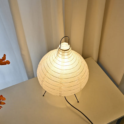 Pendant Shaped Rice Paper Table Lamp