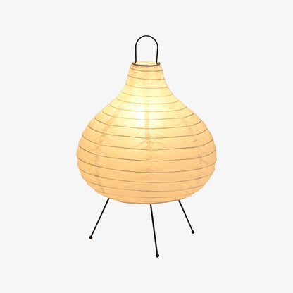 Pendant Shaped Rice Paper Table Lamp