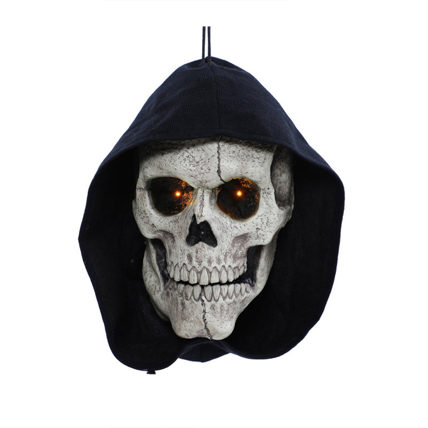 Electric Skull Halloween Decoration With Hat