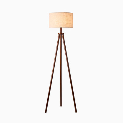 Wooden floor lamp