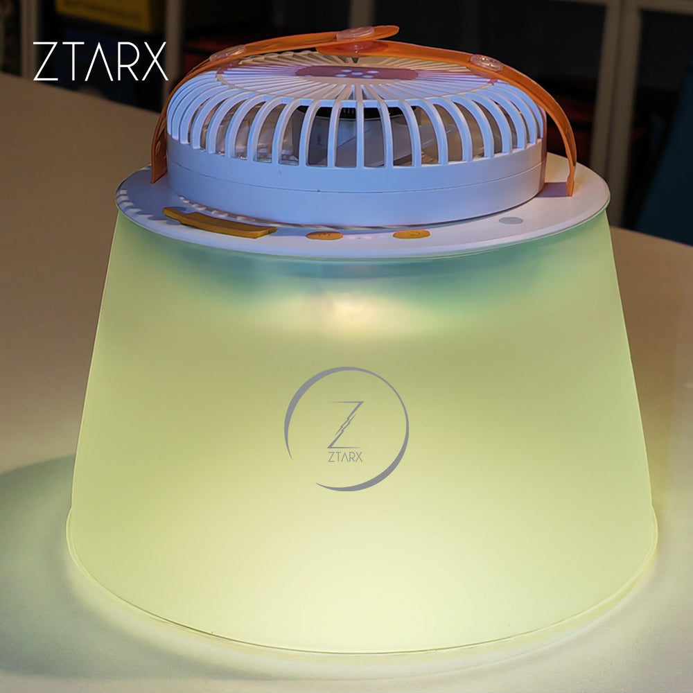 ZTARX USB-Powered Fan and RGBW LED Lantern: V11-FN-2R