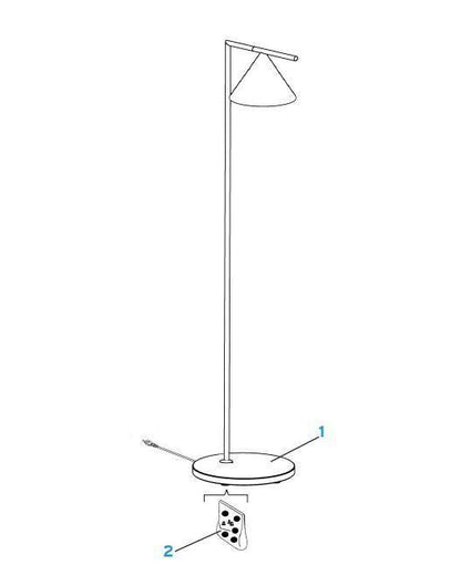 Pointed Cone Floor Lamp