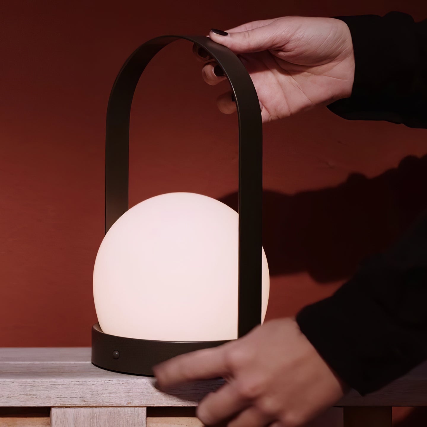 Portable Lantern Table Lamp