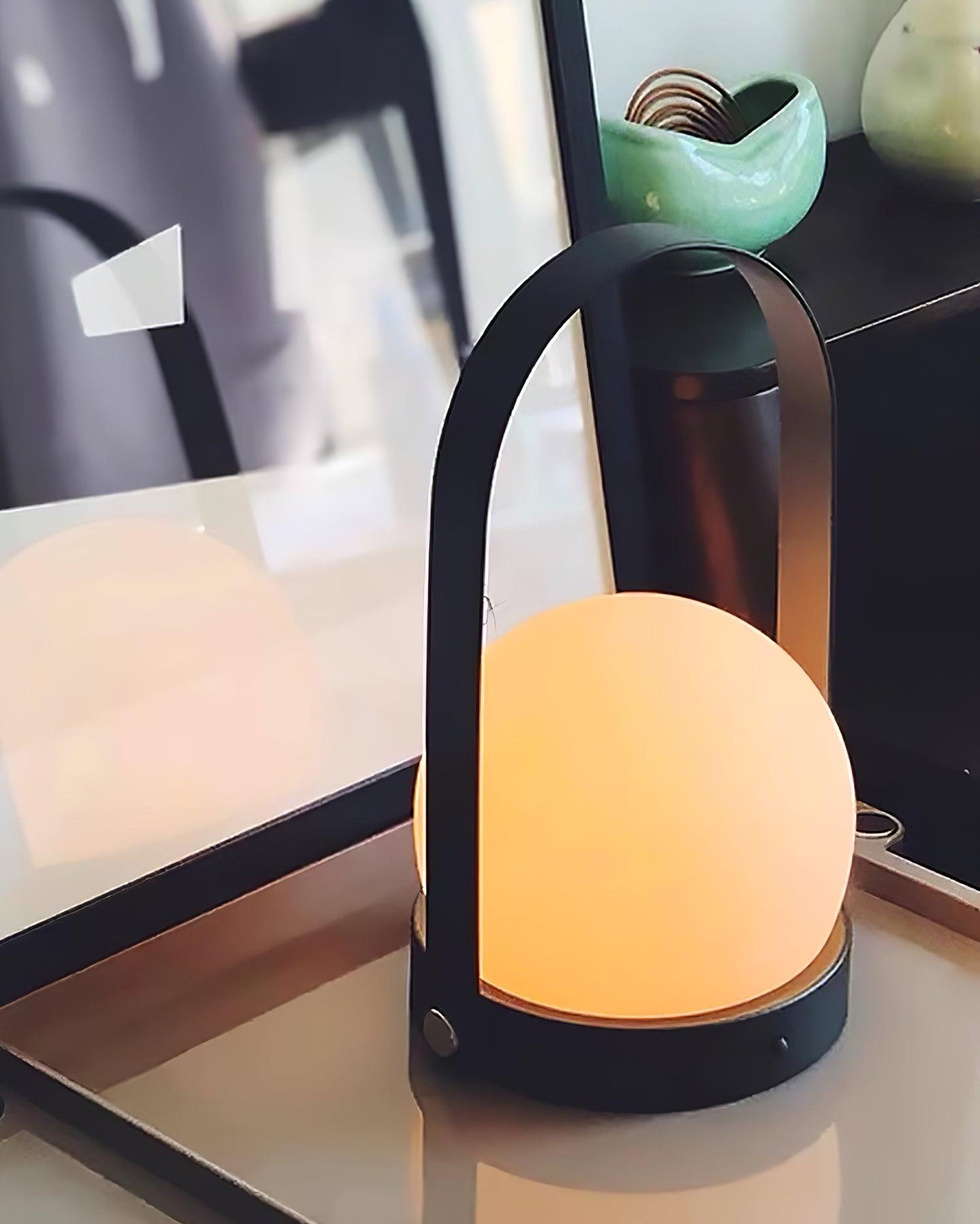 Portable Lantern Table Lamp