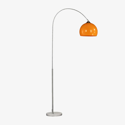 Orange fishing floor lamp