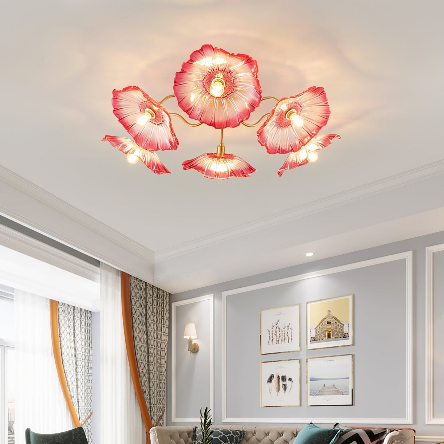 Seron Glass Ceiling Lamp