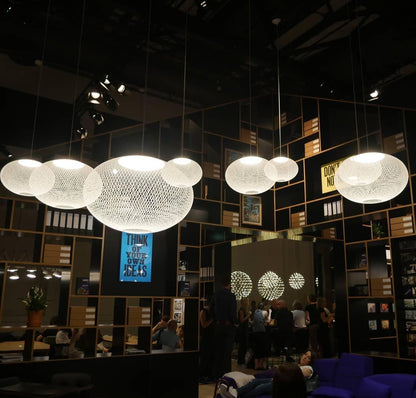 Metallic Meshwork Pendant Lamp