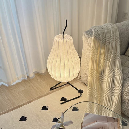 Pear Rice Paper Floor Lamp