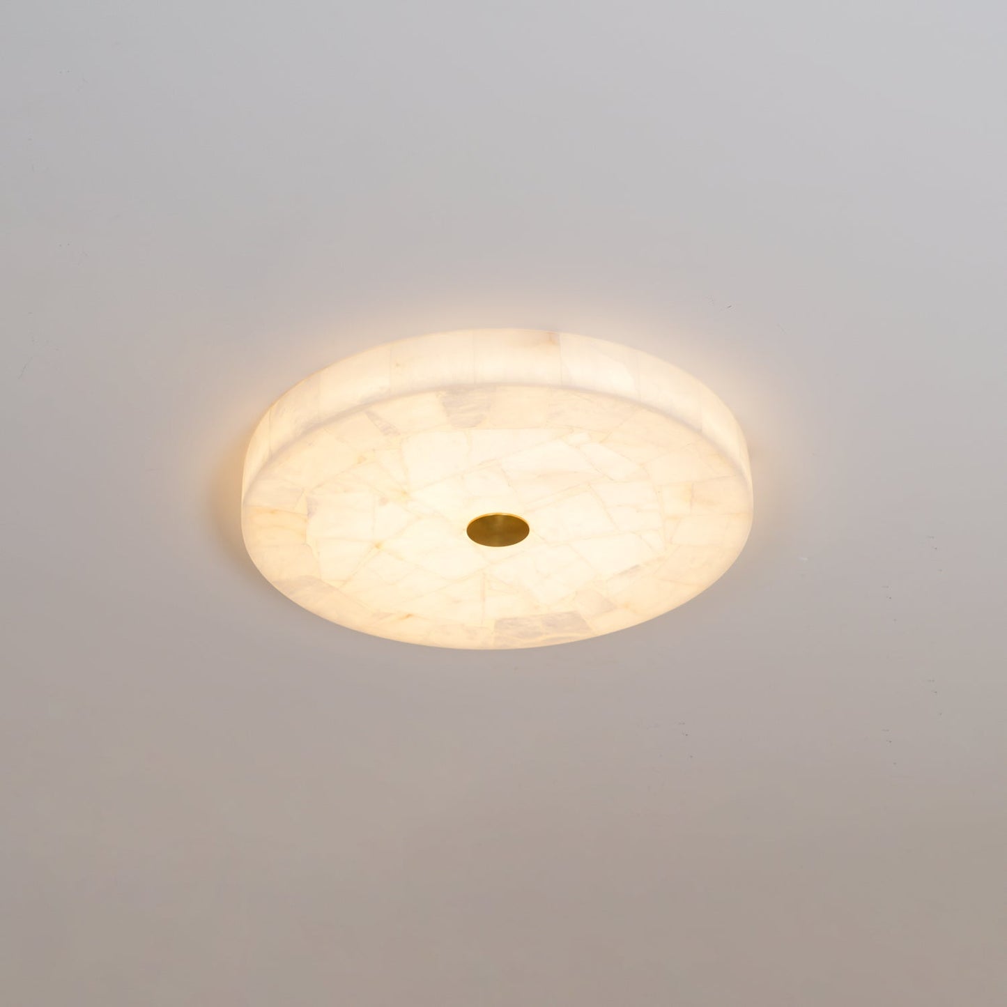 Round Alabaster Ceiling Lamp