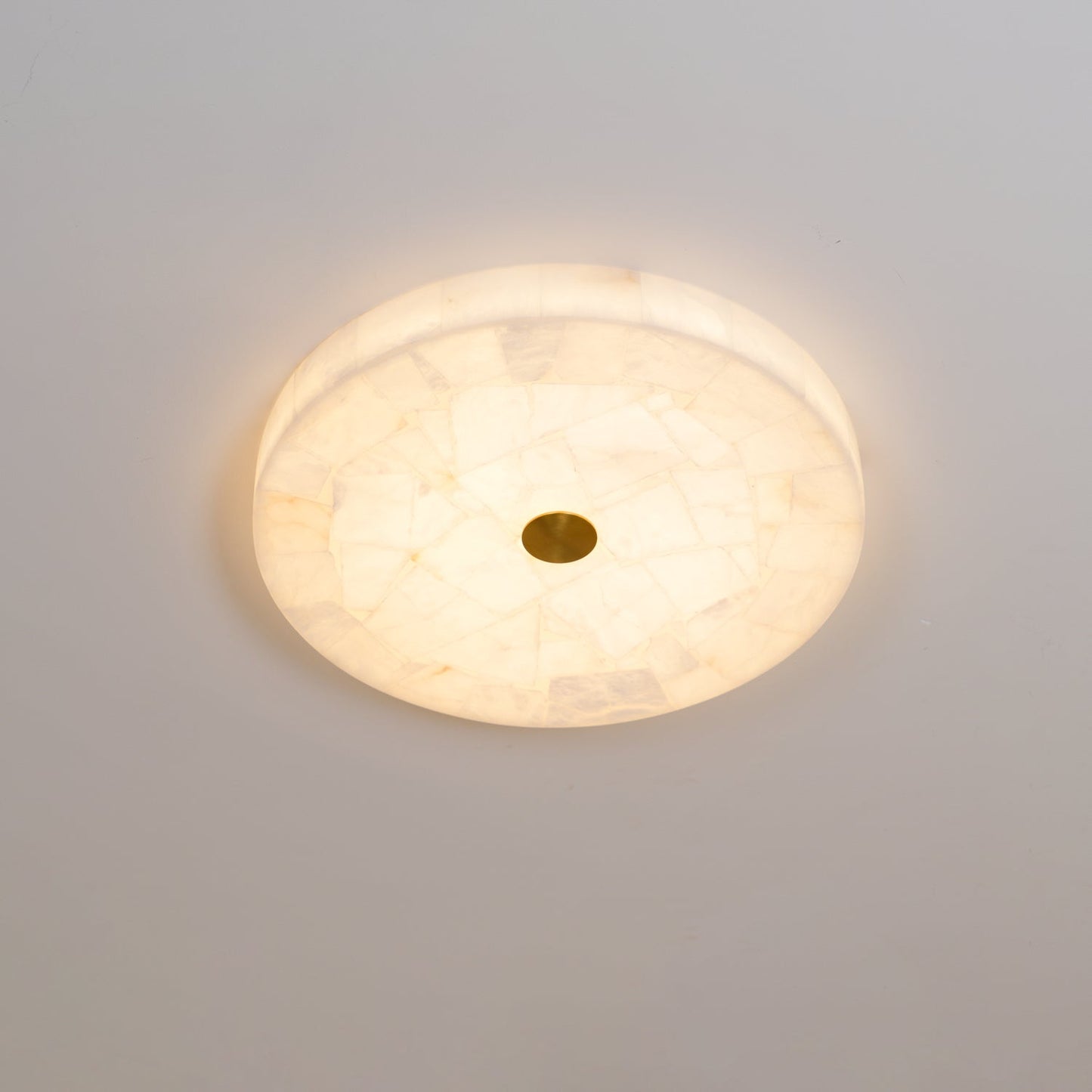 Round Alabaster Ceiling Lamp