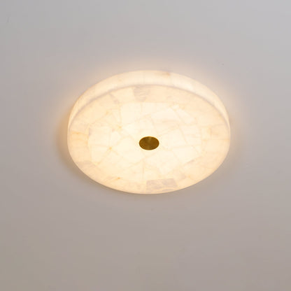 Round Alabaster Ceiling Lamp