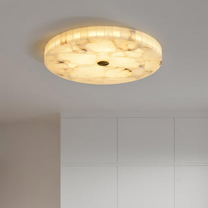 Round Alabaster Ceiling Lamp