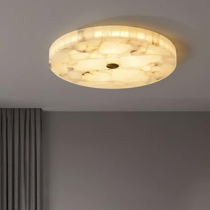 Round Alabaster Ceiling Lamp