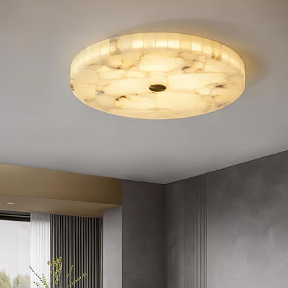 Round Alabaster Ceiling Lamp