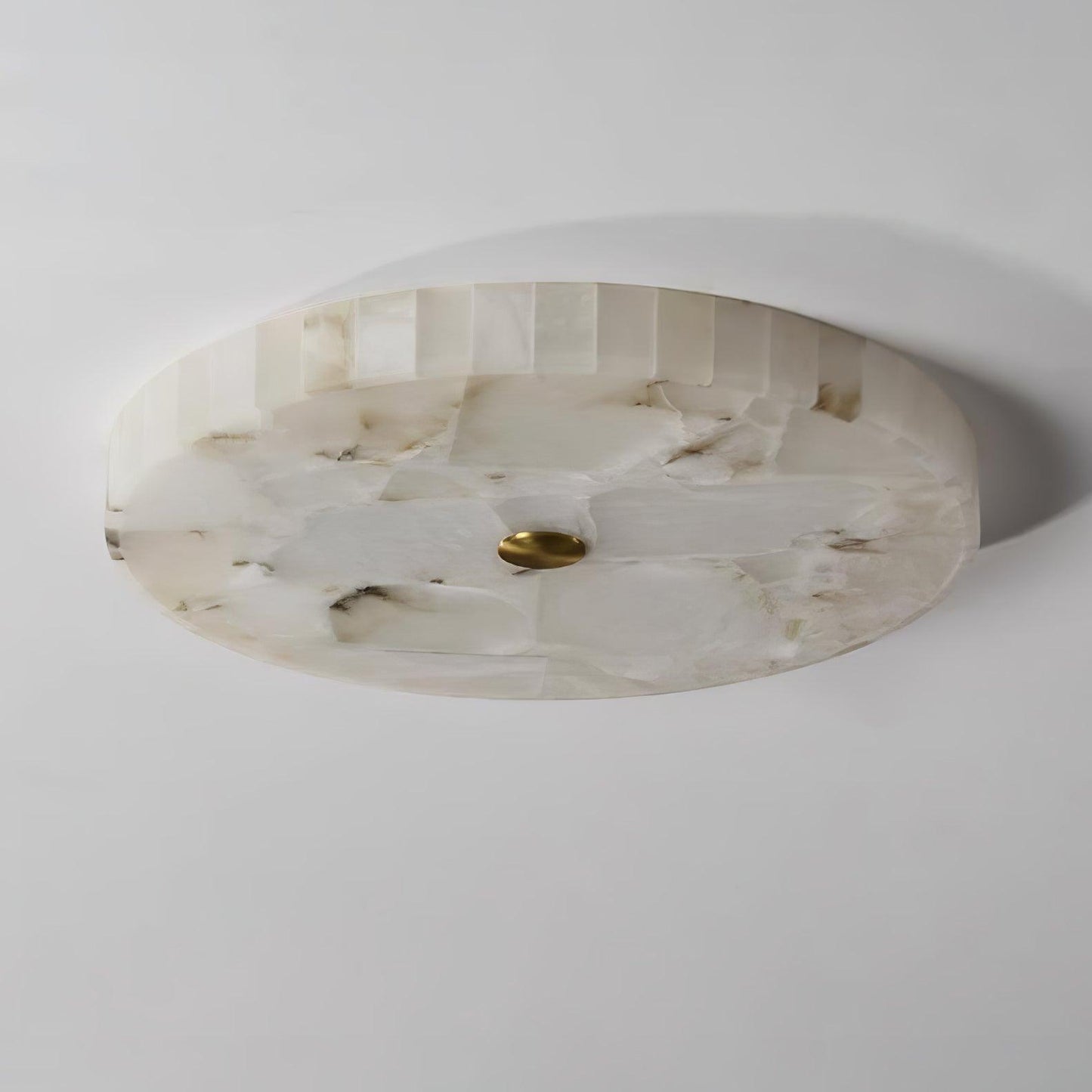 Round Alabaster Ceiling Lamp