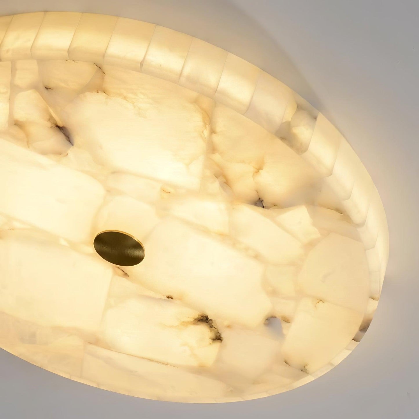 Round Alabaster Ceiling Lamp