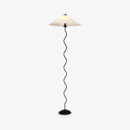 Pleated Lampshade Floor Lamp