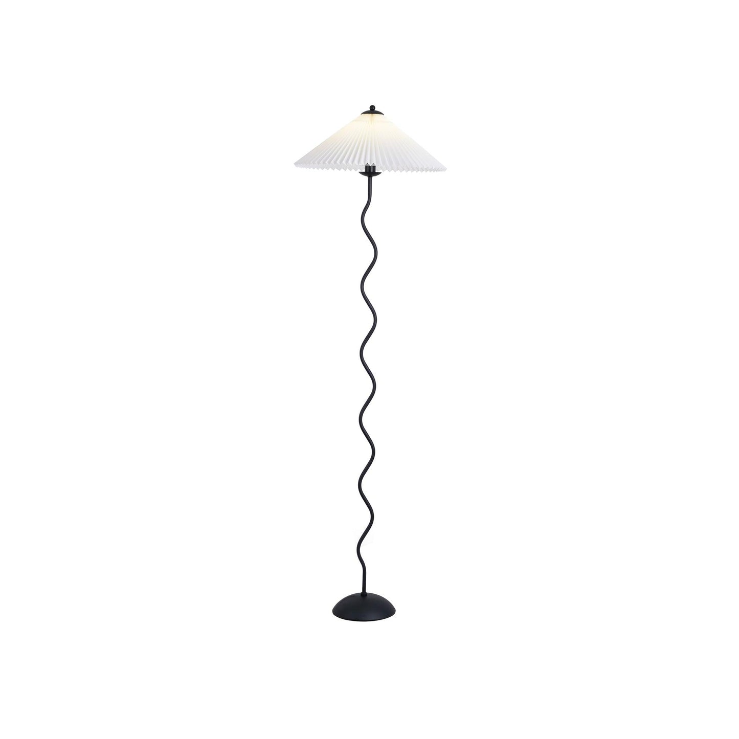 Pleated Lampshade Floor Lamp