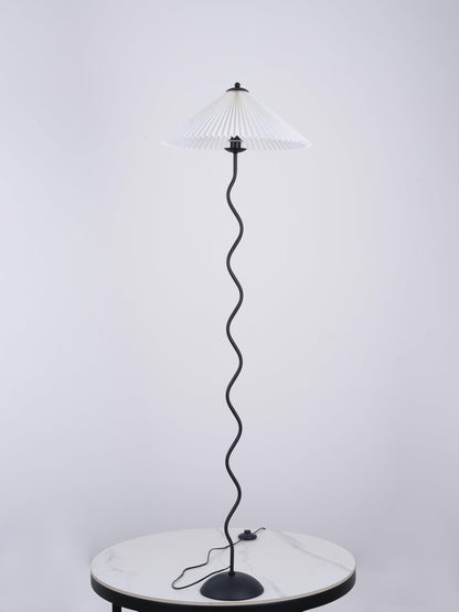 Pleated Lampshade Floor Lamp