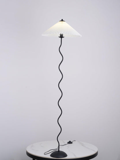 Pleated Lampshade Floor Lamp