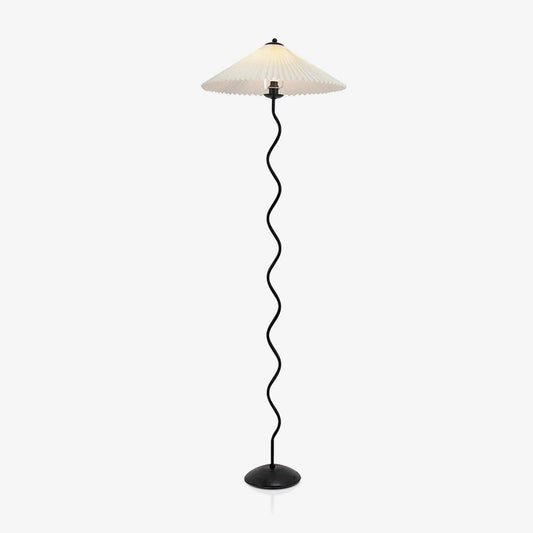 Pleated Lampshade Floor Lamp