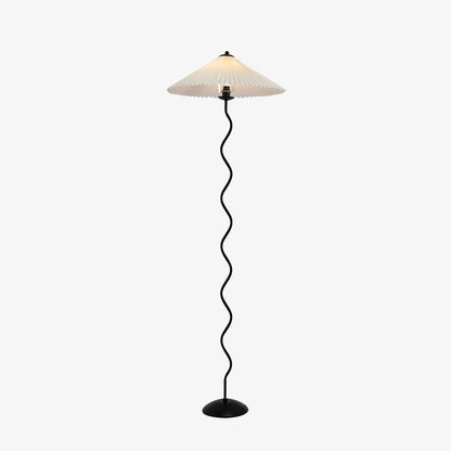 Pleated Lampshade Floor Lamp