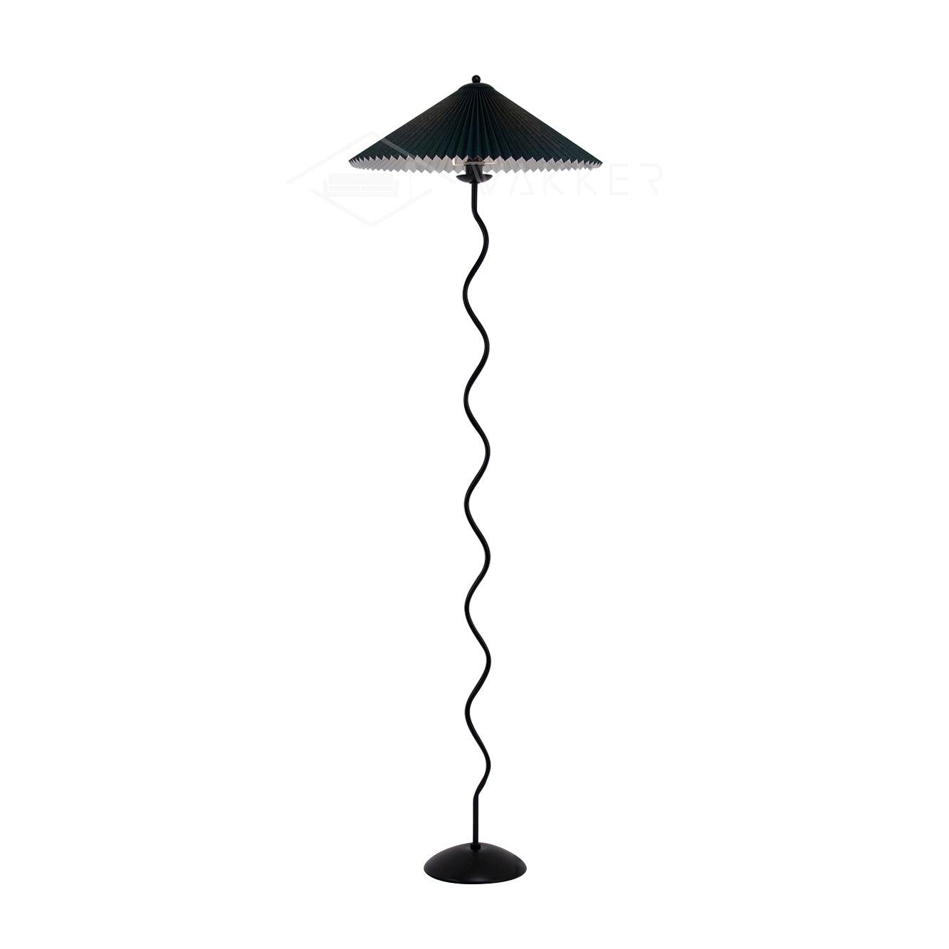 Pleated Lampshade Floor Lamp