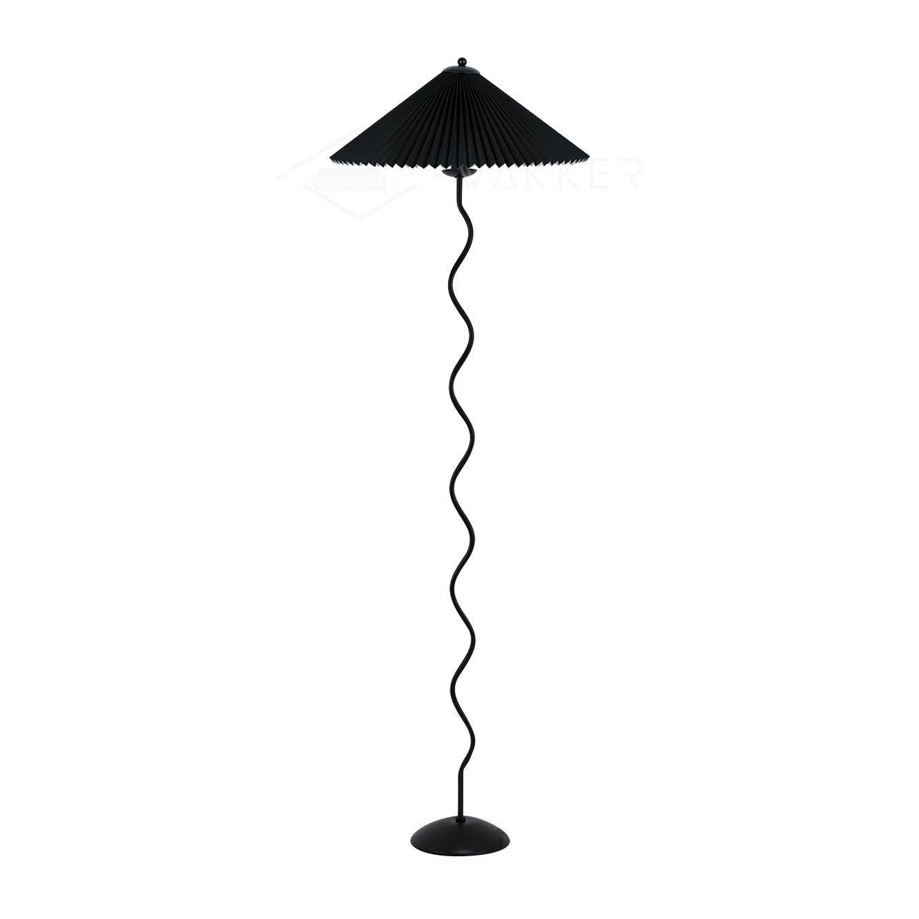 Pleated Lampshade Floor Lamp