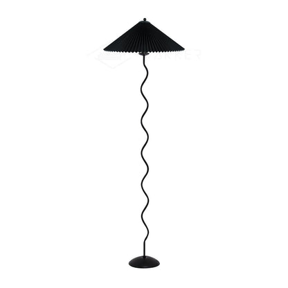 Pleated Lampshade Floor Lamp