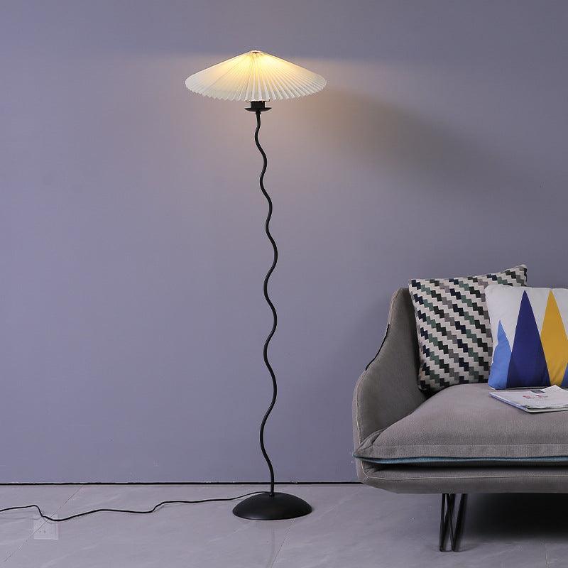 Pleated Lampshade Floor Lamp