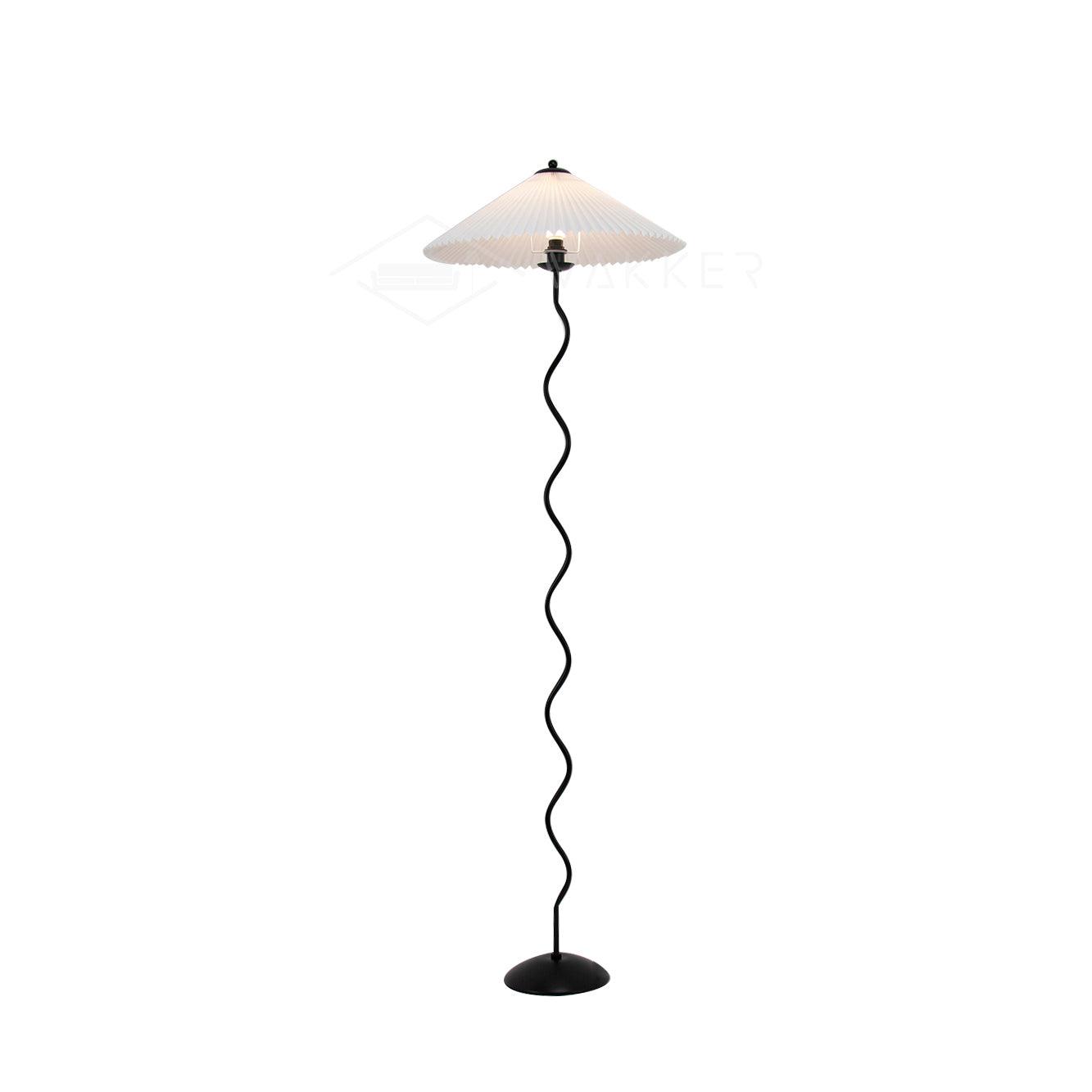 Pleated Lampshade Floor Lamp