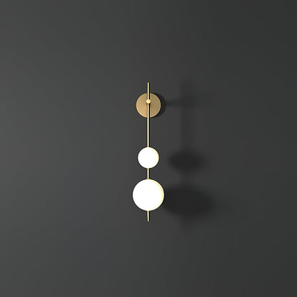 Vertical Globe Wall Lamp