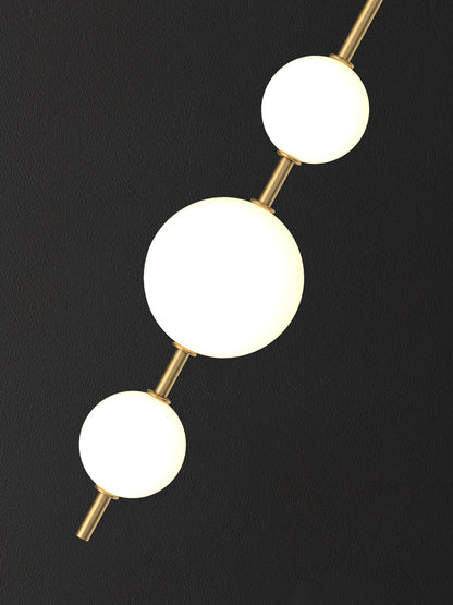 Vertical Globe Wall Lamp