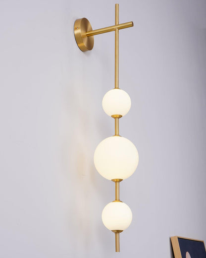 Vertical Globe Wall Lamp