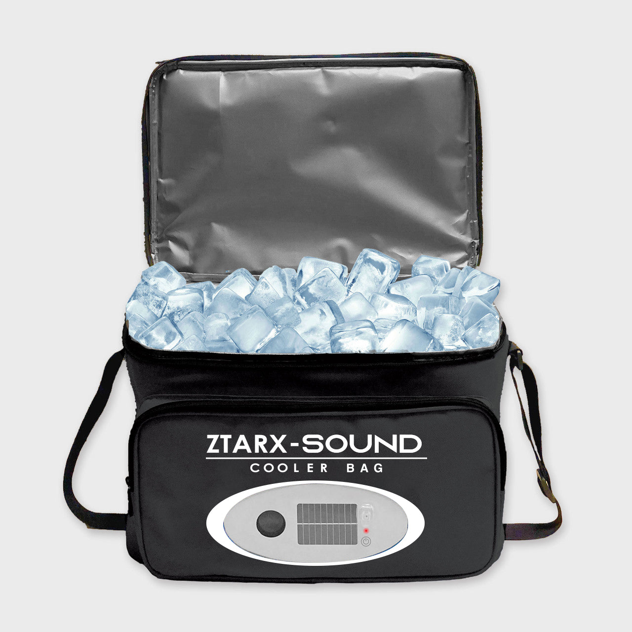 Ztarx S20-PO1-R02 Multifunctional Cooler Bag: Waterproof, Solar&USB Charge, Speaker, and LED Lights